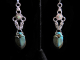 Aida - Handmaden Designs LLC Sterling silver and Ethiopian Opal scalemaille and silversmithing earrings