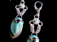 Sterling silver and Ethiopian Opal scalemaille and silversmithing earrings