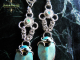 Sterling silver and Ethiopian Opal scalemaille and silversmithing earrings