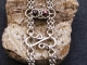 Tiffania - Handmaden Designs LLC Sterling silver and freshwater pearl Victorian inspired bracelet