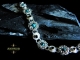 Philomena - Handmaden Designs LLC Sterling silver bracelet with Black Spinel and Shattuckite by Handmaden Designs