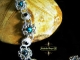 Sterling silver bracelet with Black Spinel and Shattuckite by Handmaden Designs