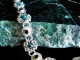 Sterling silver bracelet with Black Spinel and Shattuckite by Handmaden Designs