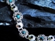 Philomena - Handmaden Designs LLC Sterling silver bracelet with Black Spinel and Shattuckite by Handmaden Designs