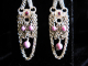Sarai - Handmaden Designs LLC Sterling silver Rhodalite and Phosophiserite chainmaille silversmithing earrings