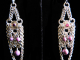 Sarai - Handmaden Designs LLC Sterling silver Rhodalite and Phosophiserite chainmaille silversmithing earrings