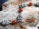 Rayne - Handmaden Designs LLC Sterling silver and Fire Agate Celtic Raindrops chainmaille bracelet