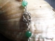 Sterling silver and Jade Celtic Raindrops chainmaille bracelet
