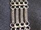 Reina - Handmaden Designs LLC Sterling silver micromaille and metalsmithing Prismacolor bracelet