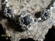 Sterling silver lava rock and pearl Romanov bracelet by Handmaden Designs LLC