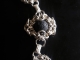 Sterling silver lava rock and pearl Romanov bracelet by Handmaden Designs LLC