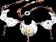 Savannah - Handmaden Designs LLC Copper, Garnet, and watch part Steampunk and Barrelweave chainmaille necklace