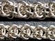 Sterling silver Shadow Elf chainmaille bracelet by Handmaden Designs LLC