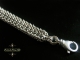Sindarin (Bracelet)(Sterling Silver) Sterling Silver Sindarin chainmaille bracelet by Handmaden Designs LLC