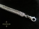 Sindarin (Bracelet)(Sterling Silver) Sterling Silver Sindarin chainmaille bracelet by Handmaden Designs LLC