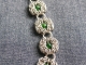 Sterling Silver, Dragondust, Chrome Diopside Trizanov bracelet