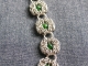 Trizanov bracelet - Handmaden Designs LLC Sterling Silver, Dragondust, Chrome Diopside Trizanov bracelet