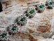 Sterling Silver, Dragondust, Chrome Diopside Trizanov bracelet