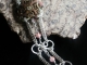 Loretta Sterling silver Half Persian 3in1 Cherry Quartz Victorian button bracelet