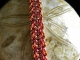 Copper and enameled copper Vipera Aspis chainmaille bracelet