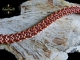 Copper and enameled copper Vipera Aspis chainmaille bracelet