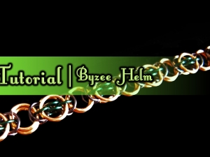 Byzee Helm chainmaille weave tutorial by Handmaden Designs LLC