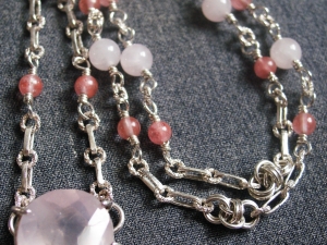 Melyssa - Handmaden Designs LLC Sterling silver Victorian style chainmaille necklace by Handmaden Designs LLC