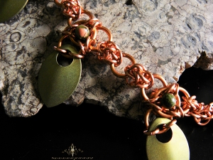 Boudica (Bracelet)(Copper/Unakite)