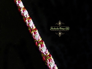 Byzantine (Bracelet)(Sterling Silver/ Hot Pink/Magenta/Lime Green)
