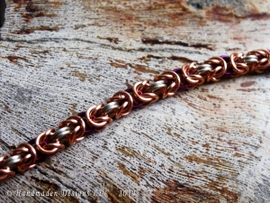 Byzantine (Bracelet)(Sterling Silver/Copper/Purple)
