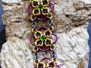 Annora (Copper/Silver Gray/Lime Green/Purple)