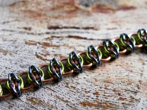 Celtic Visions (Bracelet)(Copper/Lime Green/Gray)