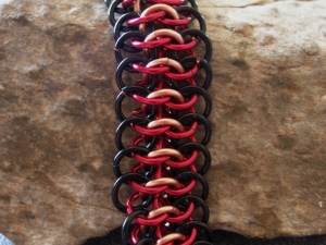 Crotalus (Bracelet)(Copper/Magenta/Black)