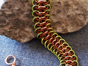 Crotalus (Bracelet)(Copper/Lime Green/Brown)