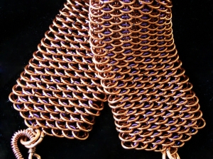 Dragonscale bracelet (Copper/Brown/Purple)