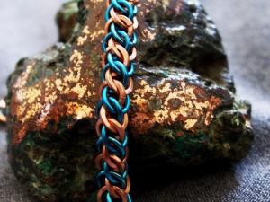 Half Persian 3in1 bracelet (Copper/Blue)