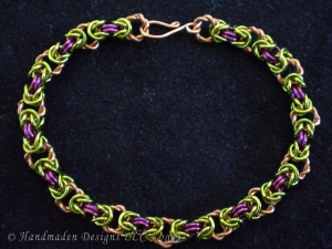 Hannele (Copper/Lime Green/Purple-pink)