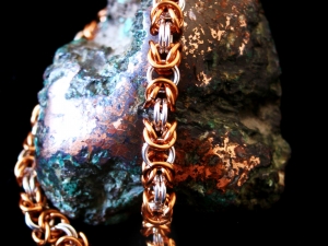 Byzantine bracelet (Sterling Silver/Copper)